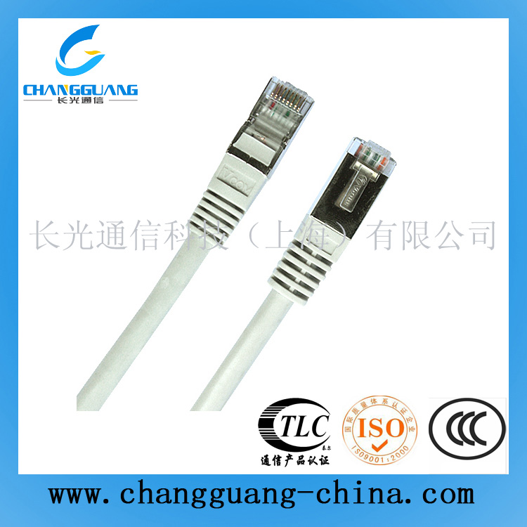 超五類(lèi)屏蔽網(wǎng)絡(luò)跳線(灰白色)